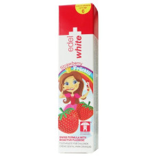 Edel White strawberry детская зубная паста со вкусом клубники, 50 мл